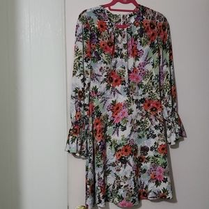 Floral Feminine long sleeved dress